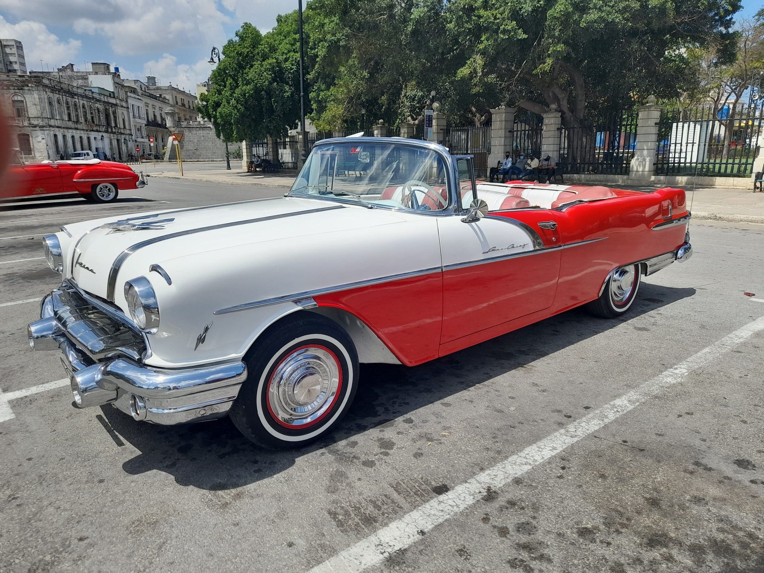 pontiac 1955 classic car rent rental in havana